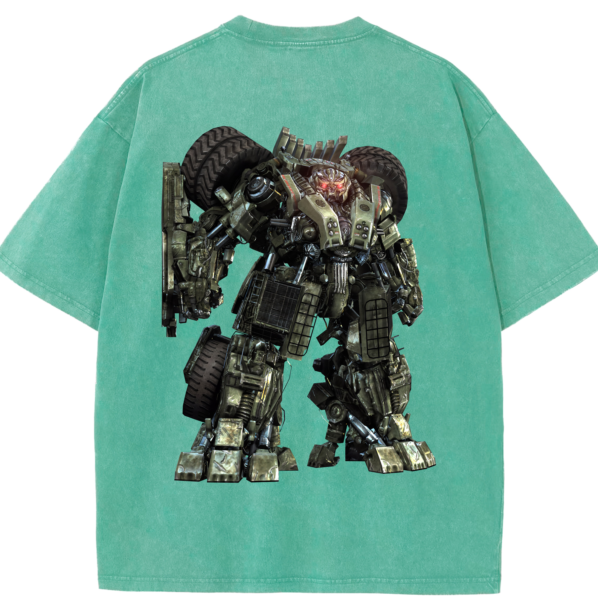 （画像用） Transformers トランスフォーマー 綿100% ヴィンテージ風 半袖Tシャツ（背面プリント）